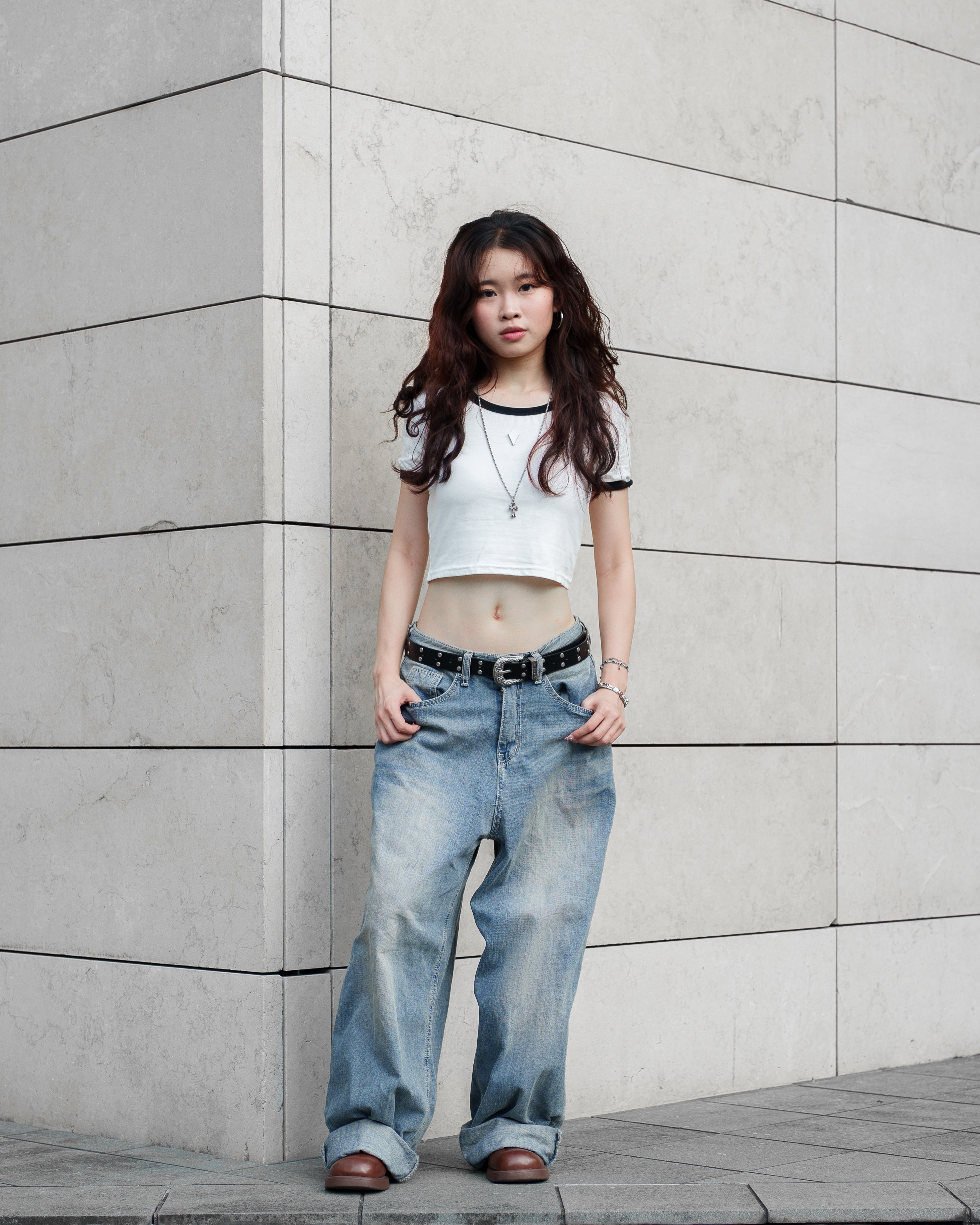 'CRYSTALTRACE' CROPPED TEE - VALOR VASMERE