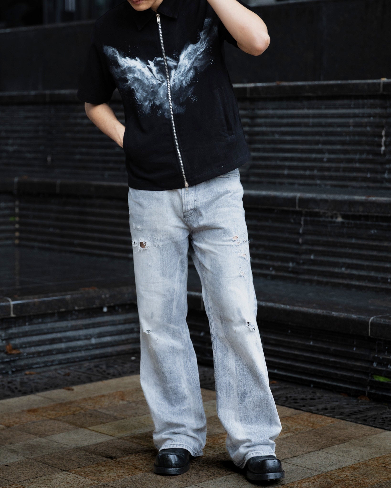 'FERRYMERE' ZIP UP SHIRT